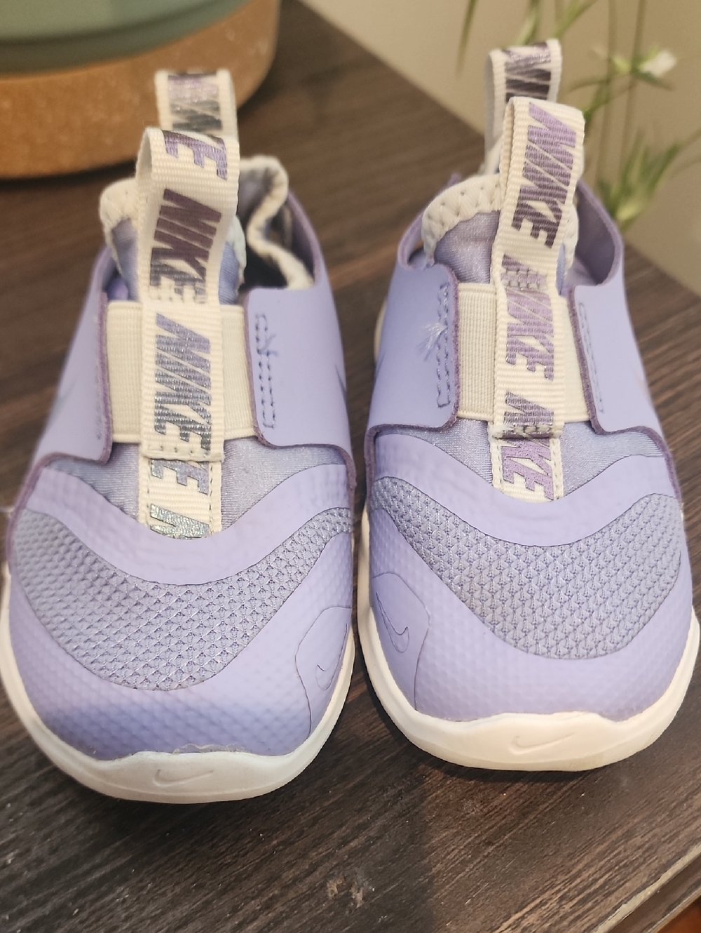 Nike Kids Slip-On Sneakers - Light Purple and White